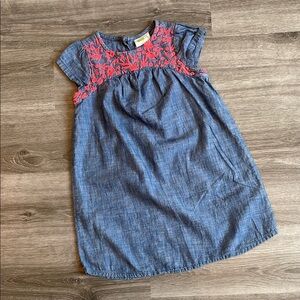 Crazy 8 Girls Blue Embroidered Dress